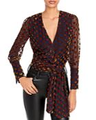 Significant Other Eden Polka Dot Wrap Top