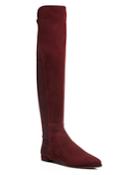 Stuart Weitzman Gams Suede And Stretch Over The Knee Boots