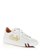 Bally Women's Wiera Embroidered Leather Lace-up Sneakers