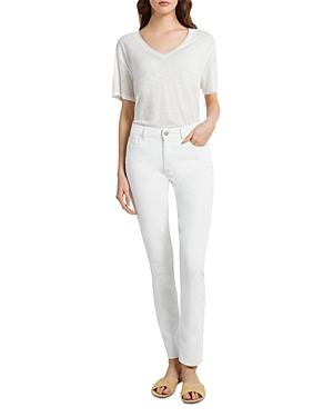 Gerard Darel Eve Coated Stretch Cotton Canvas Pants