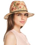 Raffaello Bettini Floral Panama Hat