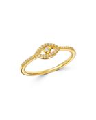 Bloomingdale's Diamond Evil Eye Ring In 14k Yellow Gold, 0.10 Ct. T.w. - 100% Exclusive