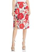 Cupcakes And Cashmere Linden Floral Pencil Skirt