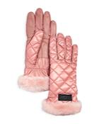 Ugg Quilted Shearling Cuff Tech Gloves