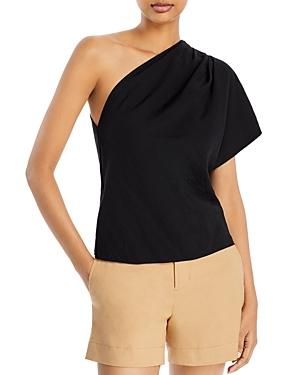 Vince One Shoulder Cascade Top