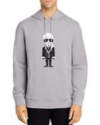 Karl Lagerfeld Paris Karl Necklace Hooded Sweatshirt