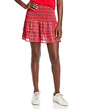 Aqua X Pendleton Smocked Mini Skirt - 100% Exclusive