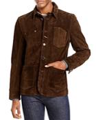 Karl Lagerfeld Paris Suede Blazer Jacket