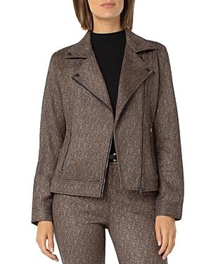 Liverpool Los Angeles Herringbone Moto Jacket