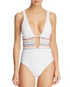 Isabella Rose Crystal Cove Plunge One Piece Swimsuit
