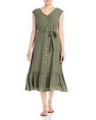 Bloomingdale's Nanette Flounced Hem Button Down Dress - 100% Exclusive (73% Off) - Comparable Value $128