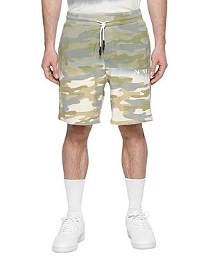 Eleven Paris Cotton Ombre Camouflage Regular Fit Jogger Shorts