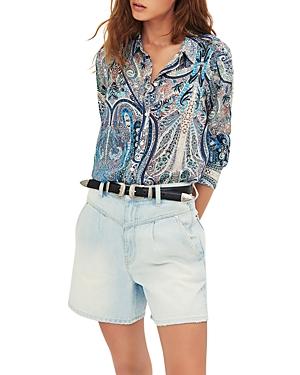 Ba & Sh Blake Printed Button Front Top