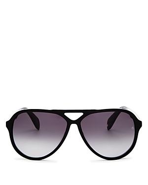 Rag & Bone Women's Brow Bar Aviator Sunglasses, 60mm