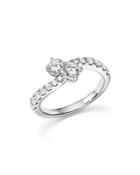 Diamond Two Stone Ring In 14k White Gold, 1.0 Ct. T.w. - 100% Exclusive
