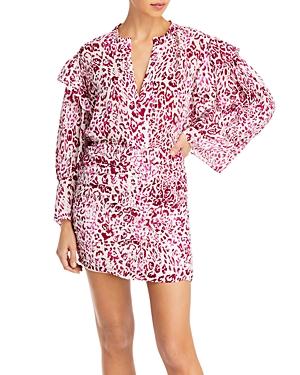 Iro Gira Leopard Print Mini Dress