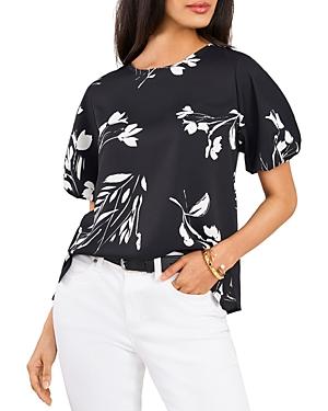 Vince Camuto Floral Whispers Puff Sleeve Top