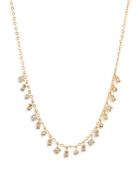 Luv Aj Crystal Shaky Charm Statement Necklace In Gold Tone, 16-18.5