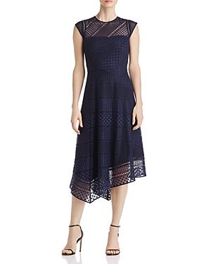 Donna Karan Asymmetric Lace Dress