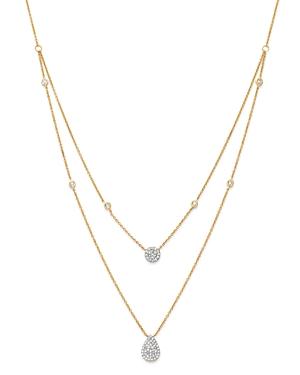 Moon & Meadow Diamond Layered Necklace In 14k Yellow Gold, 0.36 Ct. T.w. - 100% Exclusive