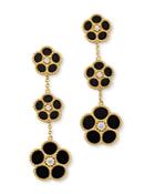 Roberto Coin 18k Yellow Gold Daisy Diamond & Black Onyx Drop Earrings - 100% Exclusive