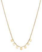 Zoe Chicco 14k Yellow Gold Itty Bitty Dangling Round Discs Necklace, 16
