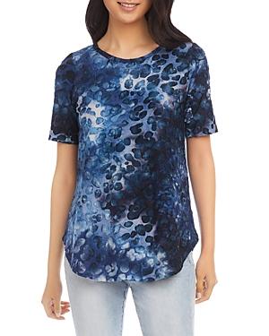 Karen Kane Tie Dyed Shirttail Top