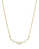 Bloomingdale's Diamond Marquis And Round Cut Curved Bar Necklace In 14k Yellow Gold, 0.50 Ct. T.w. - 100% Exclusive