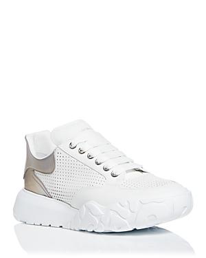 Alexander Mcqueen Men's New Court Eco Perforated Low Top Sneakers