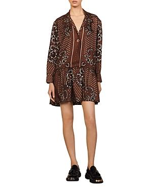 Sandro Aurelie Silk Dress