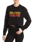 Bravado Guns N' Roses Cutout-sleeve Cropped Sweatshirt - 100% Exclusive