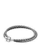 Pandora Bracelet - Leather Double Wrap With Sterling Silver Clasp, Moments Collection