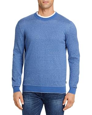 Boss Pai Cotton & Linen Crewneck Sweater