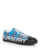 Burberry Men's Larkhall Logo Vintage Check Low Top Sneakers