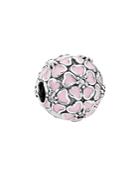 Pandora Clip - Sterling Silver, Cubic Zirconia & Enamel Cherry Blossom, Moments Collection