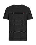 Allsaints Sinclair Cotton Striped Logo Tee