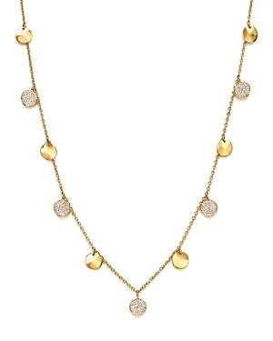Ippolita 18k Yellow Gold Glamazon Stardust Paillette Necklace With Diamond Stations, 18