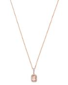 Bloomingdale's Morganite & Diamond Halo Pendant Necklace In 14k Rose Gold, 16 - 100% Exclusive