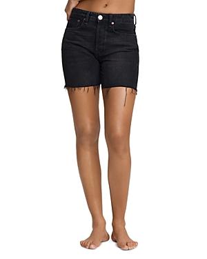 Rag & Bone Maya High Rise Midi Denim Cutoff Shorts In Highland