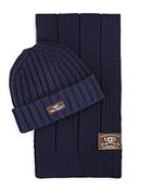 Ugg Ribbed Scarf And Hat Set