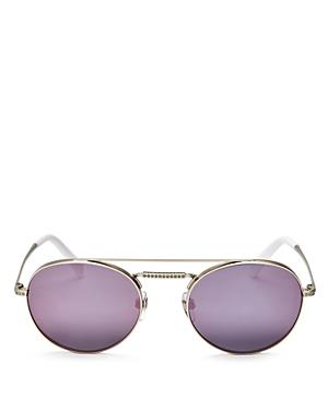 Valentino Mirrored Round Sunglasses, 50mm