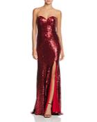 Bariano Sequin Sweetheart Gown