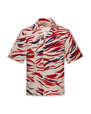 Moncler Surf Print Poplin Regular Fit Shirt