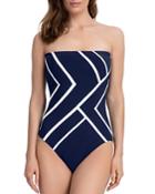 Gottex Mirage Bandeau One Piece Swimsuit