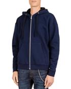 The Kooples Zip-front Sweatshirt With Fleece-lined Hood