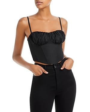 Aqua Ruched Bustier Top - 100% Exclusive