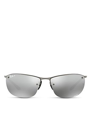 Ray-ban Men's Rectangle Polarized Sunglasses, 63mm