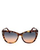Tom Ford Women's Havana Cat Eye Sunglasses, 57mm
