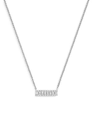 Bloomingdale's Diamond Mini Bar Necklace In 14k White Gold, 0.25 Ct. T.w. - 100% Exlcusive