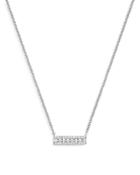 Bloomingdale's Diamond Mini Bar Necklace In 14k White Gold, 0.25 Ct. T.w. - 100% Exlcusive